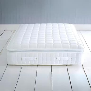 Rebound Cloud Pocket 4000 PillowTop Cool Gel Mattress - Medium Firm Support with Luxury Cotton & Wool Fillings, Pocket Spring System (Double 135cm x 190cm)
