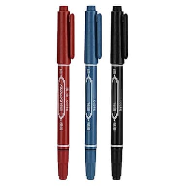 Kalastussaari Temporary Tattoo Markers, 3Pcs Trendy Body Marker, Skin Safe & Colored Ink Tattoo Pens for Freehand Tatttooing Designs onto Skin