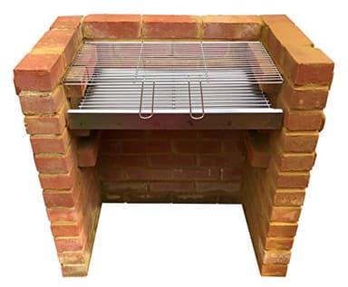 DIY Brick BBQ Kit with Heavy Duty 7mm Stainless Steel Charcoal Grate & Tray with Chrome Grill