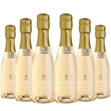 Liquid Diamond Prosecco Mini 20cl - Premium Sparkling Prosecco from the heart of Italy, perfect for gifting, weddings and parties - Pack of 6 | 10.5% ABV