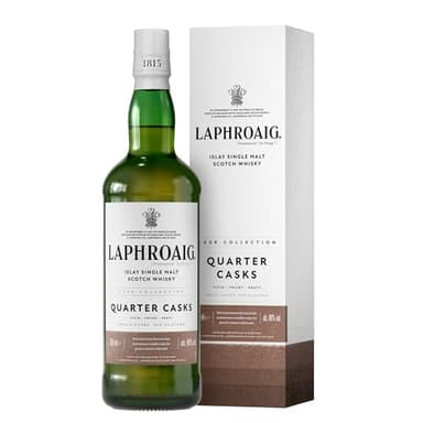 Laphroaig Quarter Cask | Scotch | Islay | Single Malt Peated Whisky | Complex, Smoky and Sweet | Double Maturation in Quarter Casks | 48% ABV | 70cl
