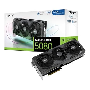 PNY GeForce RTX™ 5080 16GB OC Triple Fan Graphics Card DLSS 4