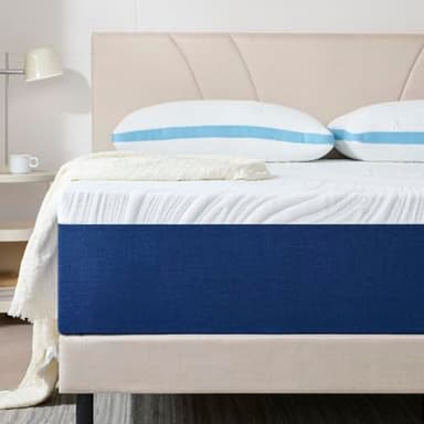 Hiimgo Super King Mattress for Super King Bed,25cm Height,Memory Foam With Carved Knitted Cover for Pressure and Back Pain Relief, Medium Firm and Supportive Mattress(180 * 200 * 25cm)