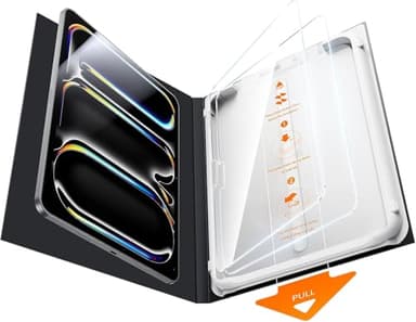 SMARTDEVIL 2-Pack Screen Protectors for iPad Pro 11-inch (M4, 2024 model), Auto Alignment Tray, 9H Hardness Tempered Glass, Dust-Free & Bubble-Free, Case Compatible