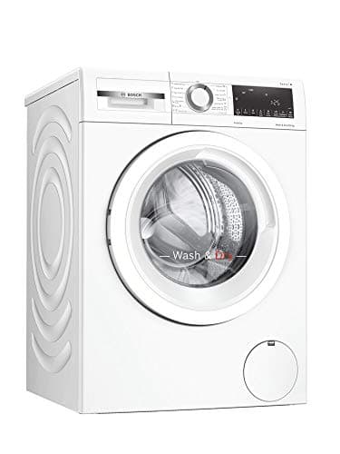 Bosch Home & Kitchen Appliances Bosch WNA134U8GB Serie 4 Freestanding Washer Dryer with AutoDry, Wash & Go 60, IronAssist and SpeedPerfect, 8kg/5kg load, 1400rpm spin, White