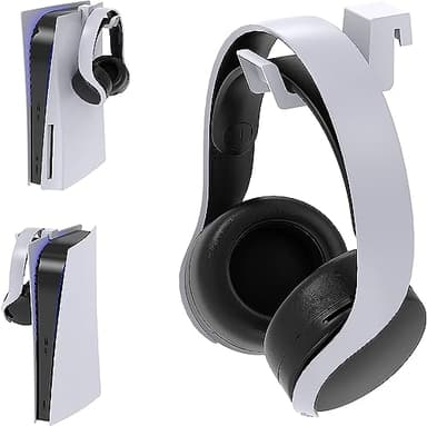 Gamer Gear PS5 Pulse 3D Headset Headphones Console Hook Storage Stand - Space saving Mount for Playstation 5 Console & PS5 Slim - PS5 Headphone storage