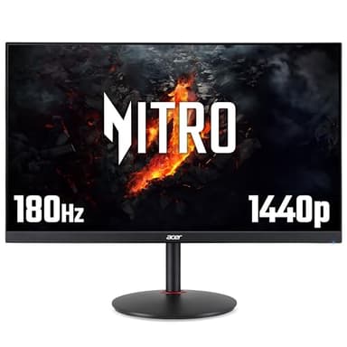 acer Nitro XV271UM3bmiiprfx 27 inch Gaming Monitor - IPS Panel, 2560 x 1440, 180Hz, FreeSync Premium, 1ms, 250 nits, HDR Ready, 95% DCI-P3, DP 1.2, HDMI 2.0, Audio Out, 2x 2W Speakers