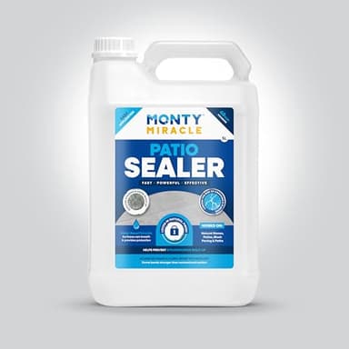 Monty Miracle Patio Sealer, 5L, Advanced Nano Technology Formula for All Outdoor Paving, Patio's & Walls (1 x 5L Sealer)