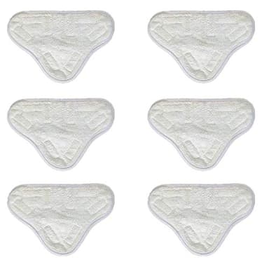 MEETOZ 6pcs Microfibre Steam Mops Cleaning Pads Replacement Steam Mop Compatible for H2O X5 H20 Washable