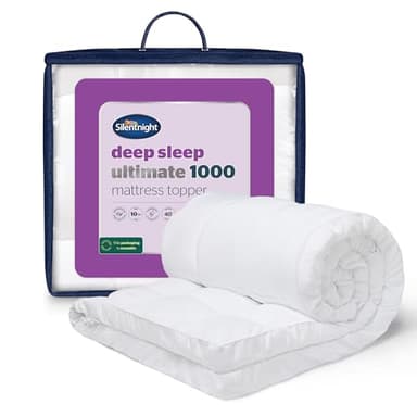 Silentnight Ultimate Deep Sleep Small Double Mattress Topper - Extra Thick Deep Luxury Mattress Enhancer Pad Protector Bed Topper Providing Ultimate Comfort - Small Double - 190 x 120cm