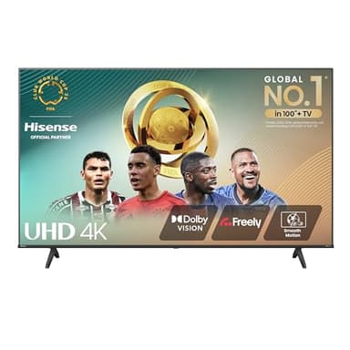 Hisense 55 Inch 4K Smart TV 55E6NTUK - Dolby Vision, Game Mode PLUS with 60Hz VRR ALLM, Smooth Motion, AI Sports Mode, Vidaa OS with Freely, Youtube, Netflix and Disney+ & Now TV (2024 Model)