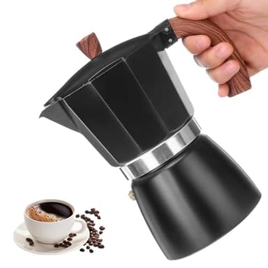 Konesky Espresso Maker, Italian Stovetop Coffee Maker, Moka Pot Coffee, Percolator AluminiumMoka Coffee Pot for Mocha Cappuccinos Latte