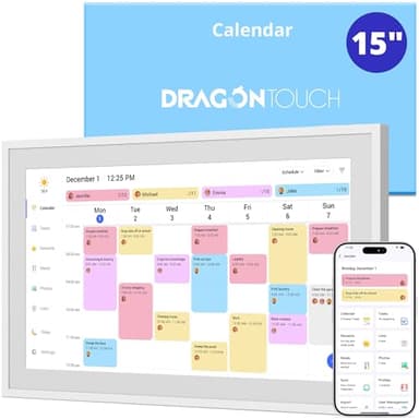 digital calendar Dragon Touch 15 inch