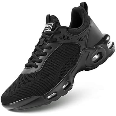 Men's Fashion Sneaker Non Slip Air Running Shoes for Men Athletics Sport Trainer Tennis Basketball Shoes Black