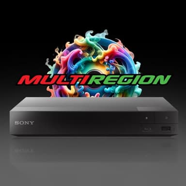 MULTIREGION Blu-ray Player Compatible with Sony BDPS3700B 2D - WiFi & LAN All Zone Code Free Blu-Ray Regions A, B & C DVD Regions 1-8 BDP-S3700