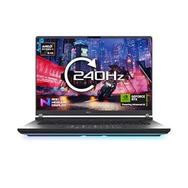 ASUS ROG Strix 16 G614PR Gaming Laptop | 16.0" WUXGA 165Hz Screen | AMD Ryzen 9 8940HX | NVIDIA GeForce RTX 5070Ti 12GB Graphics | 32GB RAM | 1TB PCIe SSD | 4-Zone Backlit Keyboard | Windows 11