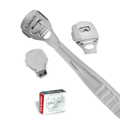 ZAMAHA UK® Callus Remover Hard Skin Remover Foot Heel Shaver Pedicure Foot Scraper (Stainless Steel Handle)