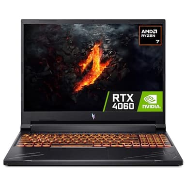 Acer Nitro V16 ANV16-41 Gaming Laptop - AMD Ryzen 7 8845HS, 16GB, 1TB SSD, NVIDIA GeForce RTX 4060, 16 Inch WUXGA 165Hz, Windows 11, Black