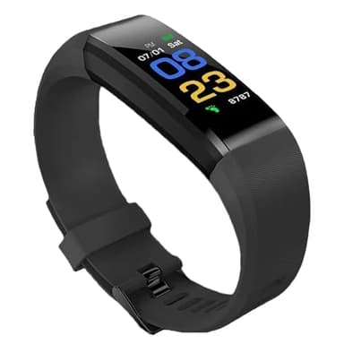 Fitness Tracker Activity Tracker Smart Watch with Heart Rate Sleep Monitor Blood Oxygen Monitor IP67 Waterproof Stopwatch Step Calories Counter Fitness Watch Pedometer Women Men (Black)