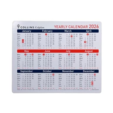 Collins - Colplan - A4 Yearly Calendar Planner 2026 (CDS1-26)