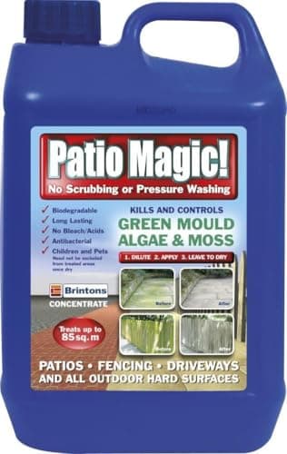 Patio Magic 2.5 Litres Liquid Concentrate Mould and Algae Killer (Extra Value Pack of 4)