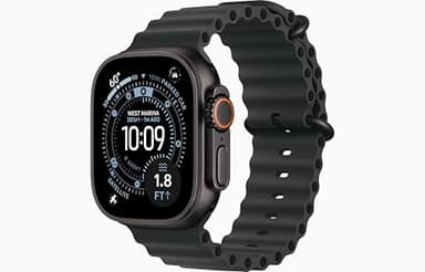 Apple Watch Ultra 3 [GPS + Cellular, 49mm] Black Titanium Case with Black Ocean Band (Renewed)