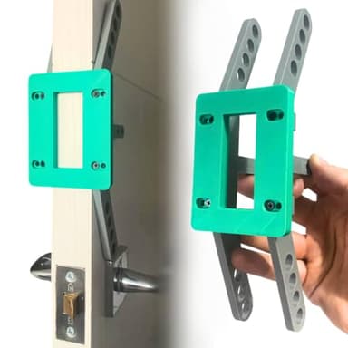 EASYREP Router Template Jig for Mortice Latch Door Lock Faceplates on 35mm and 45mm Doors