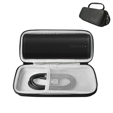 Sonos Roam 2 Travel Case - Protective Hard Carrying Case & Storage Bag - Black