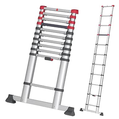 Hailo 7113111 Telescopic Ladder - Silver (1-Piece)