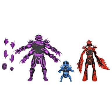 NECA Collectible Teenage Mutant Ninja Turtles (Mirage Comics) - 7" Scale Action Figure - Shredder Clones 3 Pack