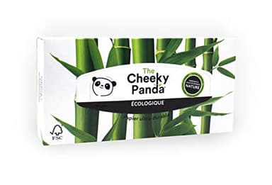 The Cheeky Panda Bamboo Tissues | Box of 80 Tissues (3 Ply) | Rectangular Box, Hypoallergenic, Plastic-, Eco-Friendly, Super Soft, Strong & Durable