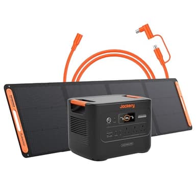 Jackery Explorer 3000V2 Solar Generator + 200W Solar Panel + 5M Extension Cable, 3072Wh LiFePO4, 2990W Output, Portable Power Station for Home Use, RVs, Camping & Emergency Backup