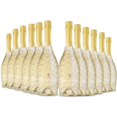Liquid Diamond Prosecco 12 Bottles - Premium Sparkling Italian White Wine from the heart of Prosecco in Italy, Prosecco Gift (2 x 6 bottle cases)