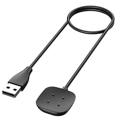 Vancle Charger Cable for Fitbit Sense/Sense 2/Versa 3/Versa 4, Replacement USB Charging Cable Cord Magnetic Dock Stand for Sense/Sense 2/Versa 3/Versa 4 Smartwatch (50cm)