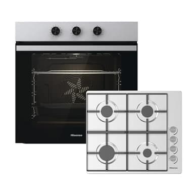 Hisense BI6061HGSUK Built In Electric Single Oven and Gas Hob Pack - A Rated