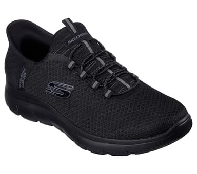 Skechers Men's Summits HIGH Range Slip-On, Black Mesh Trim Black, 7 UK