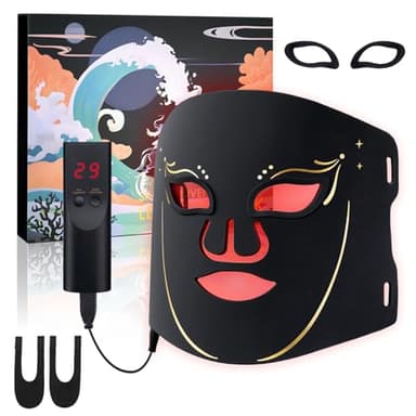 Deciniee LED Face Mask - Red Light Therapy Mask - Near-Infrared Light (NIR) - 7 Colors for Anti-Aging & Hydration for Glowing Skin - Skincare & Beauty Gifts with Remote Control & Eye Protector