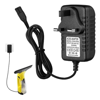 Charger for Karcher Window Vac Cleaners,for Karcher Windows Vacuum Cleaner Charging,Charger for Kar-cher WV1 WV2 WV5 WV50 WV50 PLUS WV55 WV60 WV70 for Kar-cher Win-dow Cleanup Replenisher