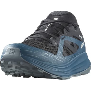 SALOMON Ultra Flow Gore Tex Men's Trail Running Shoes, Bad Weather Resistant, Road to Trail Cushioning, and Mixed Terrain Ready, Black, 9
