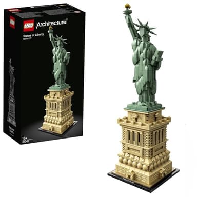 LEGO Architecture Statue of Liberty Model Kit for Adults to Build, Collectable New York Souvenir Building Set, Gift Idea for Women, Men, Her or Him, Home Decor, Creative Activity 21042