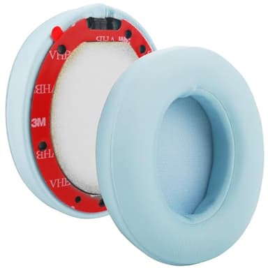 studio 3 Ear Pads Cushions Replacement Earpads for Beats Wired & Wireless Headphones, Ear Cushions Memory Foam Earpads with Soft Protein Leather-Crystal Blue