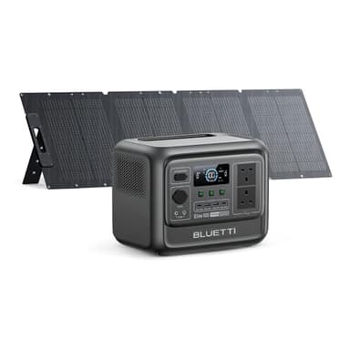 BLUETTI Solar Generator Elite 100 V2 (2025 New) with 120W Solar Panel Included, 1024Wh Portable Power Station w/ 4 1800W AC Outlets, 35% Smaller, Ideal for Camping, Emergencies, Backup Power