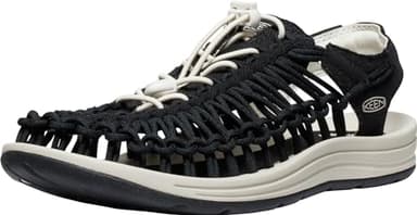 KEEN Mens Uneek Canvas Sports Sandals Black 12 UK