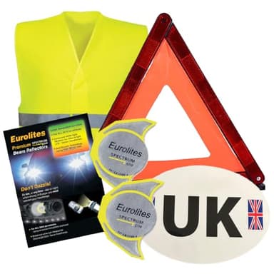 Eurolites 4 Piece European Motoring Driving Kit with Latest Spectrum Adaptors