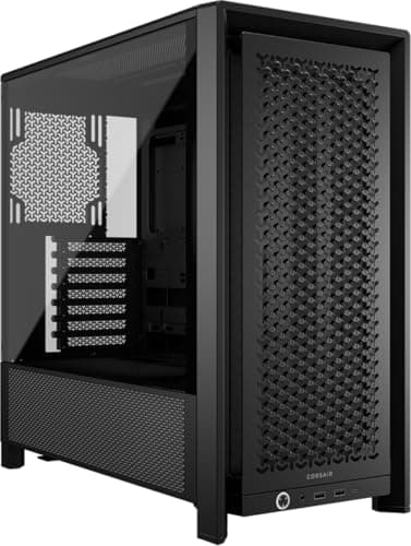 CORSAIR FRAME 4000D Modular Mid-Tower ATX PC Case – High Airflow, InfiniRail™ Fan Mounting System, Dual 360mm Radiator Support, ASUS BTF, MSI Project Zero, Gigabyte Project Stealth – Black