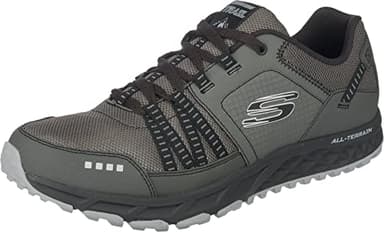 Skechers Men's Escape Plan Trainers, Grey Charcoal Black, 7 UK