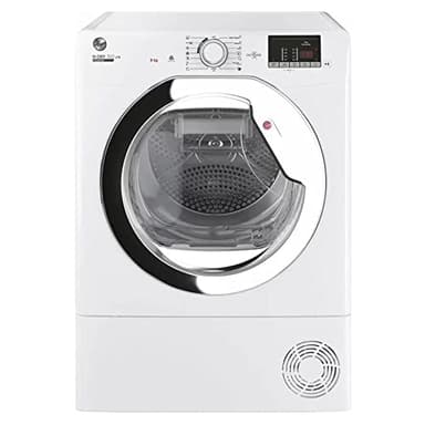 Hoover HLEC9DCE H-Dry 300 9kg Condenser Tumble Dryer Aquavision, White, Freestanding, Sensor dry, NFC