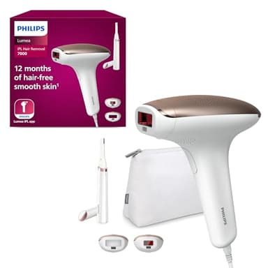 Philips Lumea IPL Hair Removal Advance - Hair Removal Device with Satin Compact Pen Trimmer, 2 Attachments for Body and Face, Corded Use (Model BRI921/00)