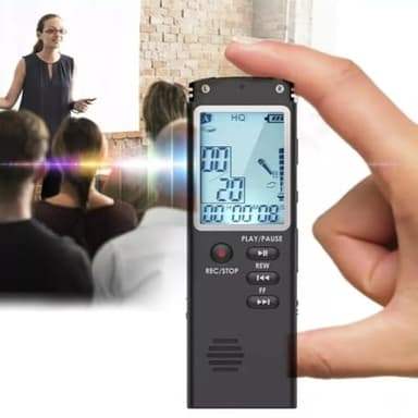 FiTspi Ghost Hunting EVP recorder, 8GB Paranormal Equipment Spirit Digital Voice Box, Digital Voice Recorder, Mini Spy Professional Dictaphone Audio Recording With WAV,MP3 Player