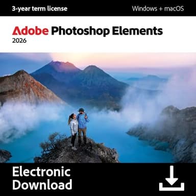 Adobe Photoshop Elements 2026 | 3-year term licence |1 Device|1 User|PC/MAC|Digital Download